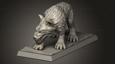 Animal figurines (Wolf sb, STKJ_3574) 3D models for cnc