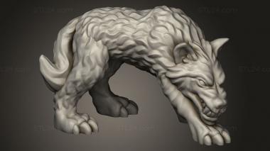 Animal figurines (Wolf, STKJ_3575) 3D models for cnc