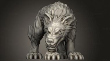 Animal figurines (Wolf, STKJ_3575) 3D models for cnc