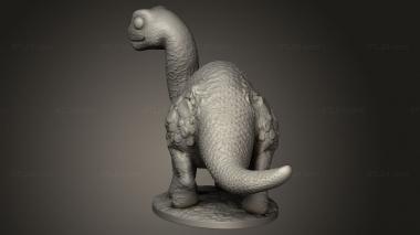 Animal figurines (Brontosaur, STKJ_3576) 3D models for cnc