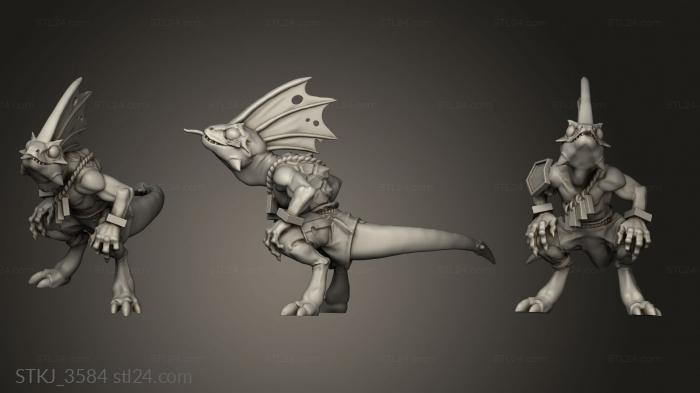 Animal figurines (STKJ_3584) 3D models for cnc