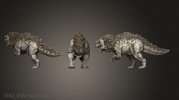 Animal figurines (STKJ_3589) 3D models for cnc