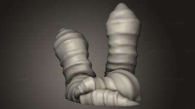 Animal figurines (Leeches, STKJ_3594) 3D models for cnc