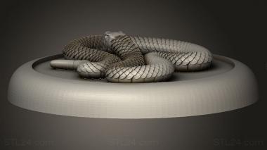 Animal figurines (Bushido the Game Izu Serpents, STKJ_3621) 3D models for cnc