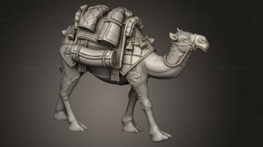 Animal figurines (CAMELS CAMEL GEAR, STKJ_3643) 3D models for cnc