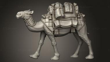 Animal figurines (CAMELS CAMEL GEAR, STKJ_3643) 3D models for cnc