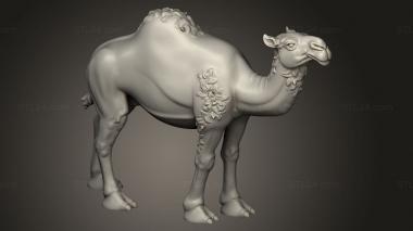 Animal figurines (CAMELS CAMEL NAKED, STKJ_3648) 3D models for cnc