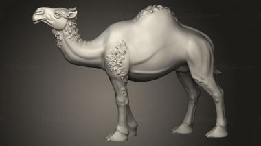 Animal figurines (CAMELS CAMEL NAKED, STKJ_3648) 3D models for cnc