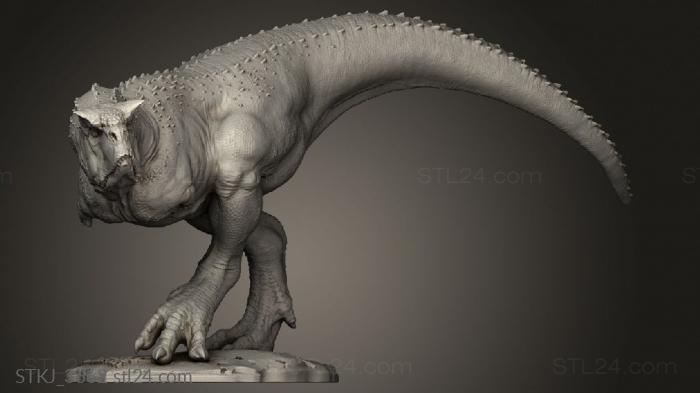 Animal figurines (Carnotaurus, STKJ_3662) 3D models for cnc