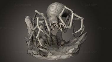 Animal figurines (Cave spiders Spider, STKJ_3682) 3D models for cnc