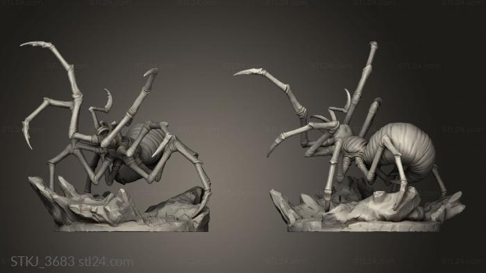 Animal figurines (Cave spiders Spider, STKJ_3683) 3D models for cnc