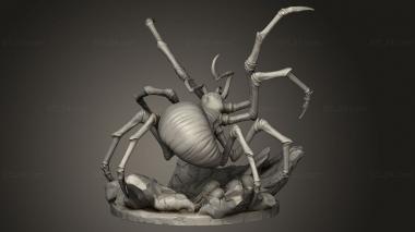 Animal figurines (Cave spiders Spider, STKJ_3683) 3D models for cnc