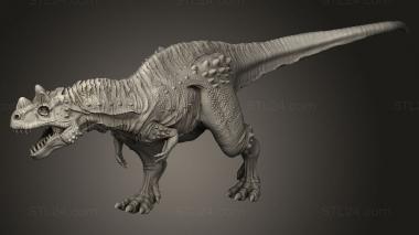 Animal figurines (Ceratosaurus, STKJ_3687) 3D models for cnc