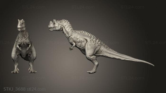 Animal figurines (Ceratosaurus, STKJ_3688) 3D models for cnc