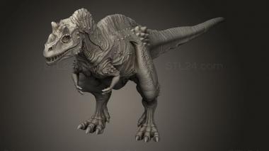 Animal figurines (Ceratosaurus, STKJ_3688) 3D models for cnc