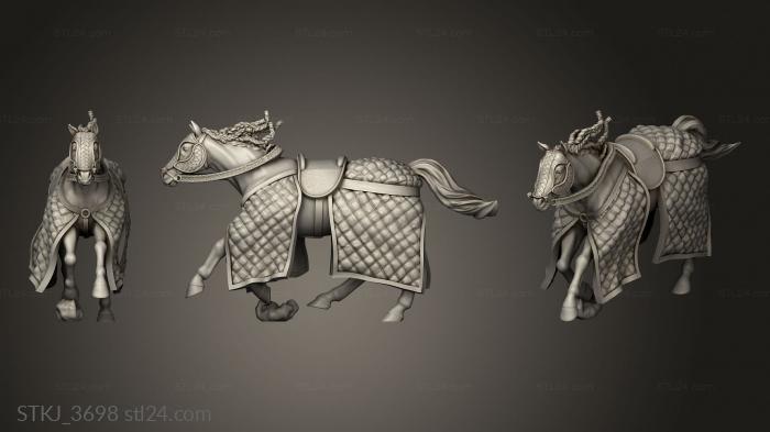 Animal figurines (Chapter Horses horse heavy tack, STKJ_3698) 3D models for cnc