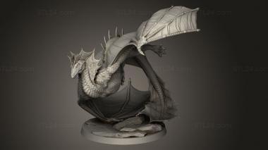 Animal figurines (Chapter Wyvern, STKJ_3699) 3D models for cnc