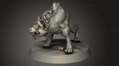 Animal figurines (Characters Hyena Shen ch, STKJ_3703) 3D models for cnc