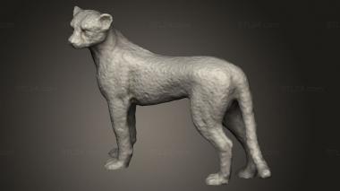 Animal figurines (Cheetah vd, STKJ_3712) 3D models for cnc