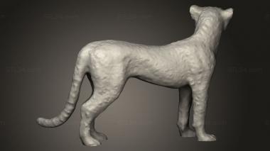 Animal figurines (Cheetah vd, STKJ_3712) 3D models for cnc