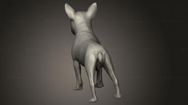 Animal figurines (chien, STKJ_3726) 3D models for cnc