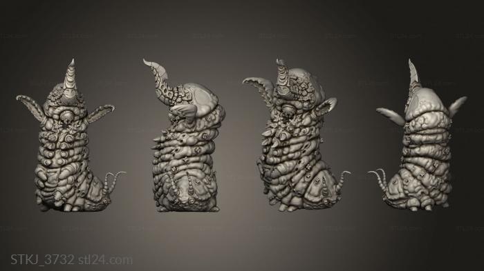 Animal figurines (Citheronia Caterpillar, STKJ_3732) 3D models for cnc