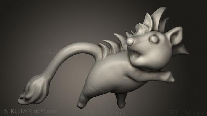 Animal figurines (Classic Lynx, STKJ_3744) 3D models for cnc