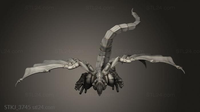 Animal figurines (Classic Rudranil mechanical construct dragon, STKJ_3745) 3D models for cnc