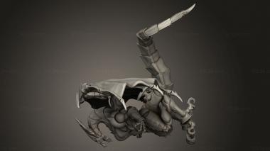 Animal figurines (Classic Rudranil mechanical construct dragon, STKJ_3745) 3D models for cnc