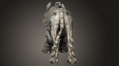 Animal figurines (Shadow Reborn Hellhounds, STKJ_3751) 3D models for cnc