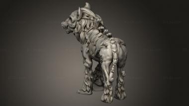 Animal figurines (Shadow Reborn Hellhounds, STKJ_3752) 3D models for cnc