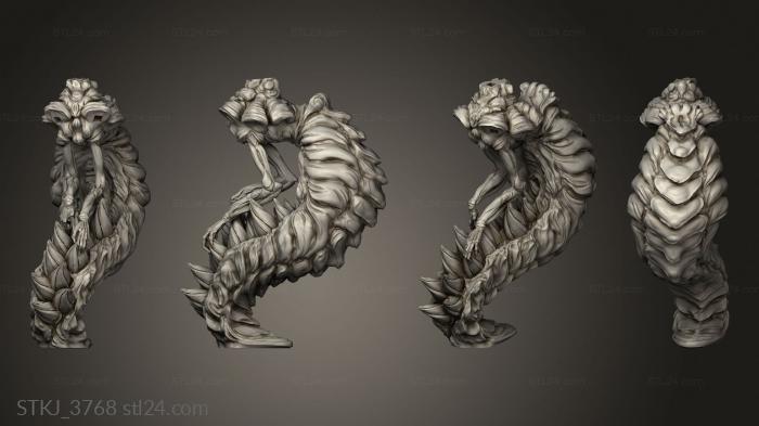 Animal figurines (Creatures from behind the veil Void Hunter Queen Tail, STKJ_3768) 3D models for cnc