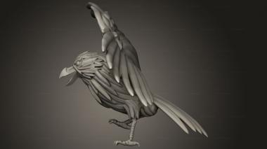 Animal figurines (Crow, STKJ_3782) 3D models for cnc