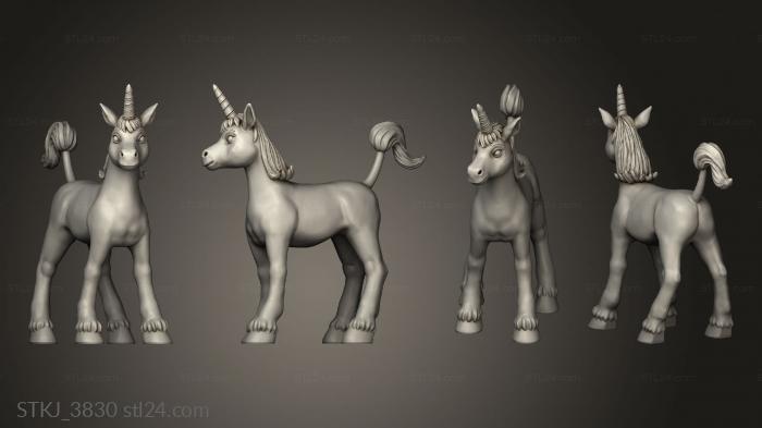 Animal figurines (Days HOT Uni, STKJ_3830) 3D models for cnc