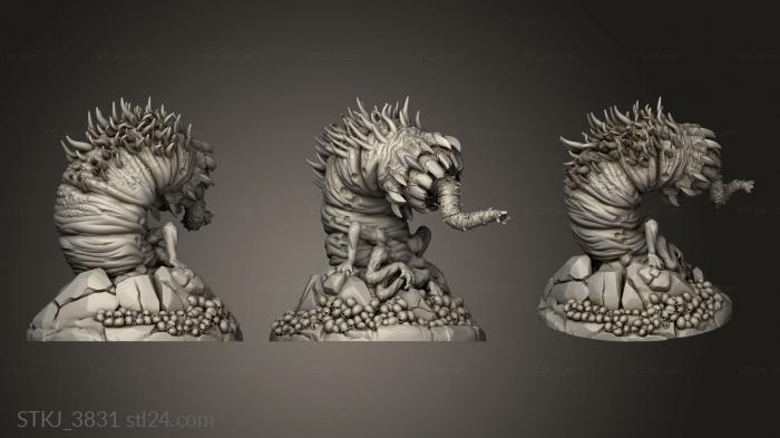 Animal figurines (Death Worm Death Worm, STKJ_3831) 3D models for cnc