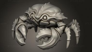 Animal figurines (Deep Sea Creatures Creature Crab, STKJ_3837) 3D models for cnc