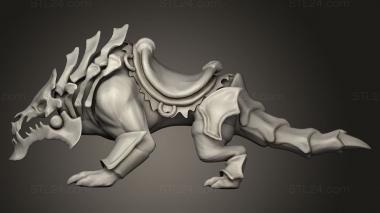 Animal figurines (demon heroes the storm, STKJ_3849) 3D models for cnc