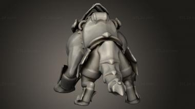 Animal figurines (demon heroes the storm, STKJ_3849) 3D models for cnc