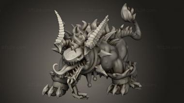 Animal figurines (DEMONIC CIRCUS HellHound, STKJ_3850) 3D models for cnc