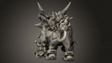 Animal figurines (DEMONIC CIRCUS HellHound, STKJ_3850) 3D models for cnc