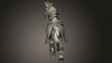 Animal figurines (Demonic Horse, STKJ_3854) 3D models for cnc