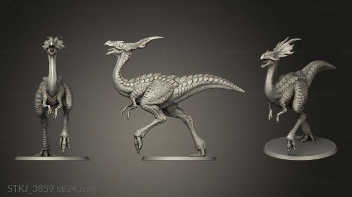 Animal figurines (Desert Aus Triceratops, STKJ_3859) 3D models for cnc