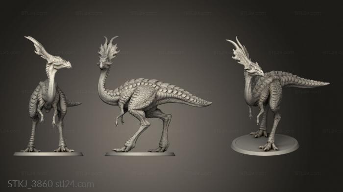 Animal figurines (Desert Aus Triceratops, STKJ_3860) 3D models for cnc