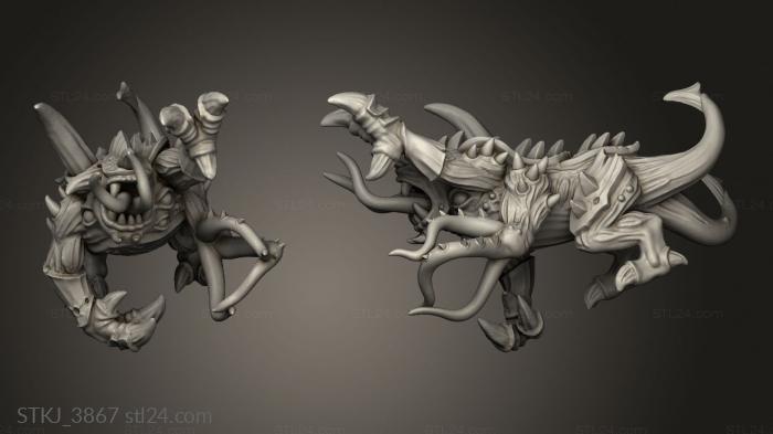 Animal figurines (Despoilers corrupted beast, STKJ_3867) 3D models for cnc