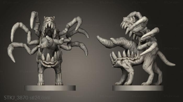 Animal figurines (Devouring Hound, STKJ_3870) 3D models for cnc