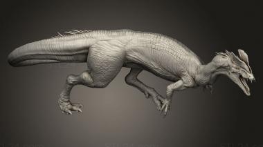 Animal figurines (Dilophosaurus feroce Lord The attack wild, STKJ_3873) 3D models for cnc