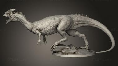 Animal figurines (Dilophosaurus feroce Lord The attack wild, STKJ_3874) 3D models for cnc