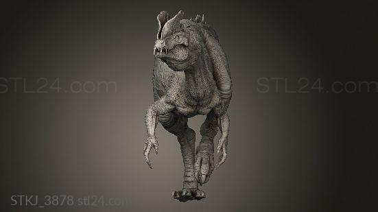 Animal figurines (Dilophosaurus Lord The wild, STKJ_3878) 3D models for cnc