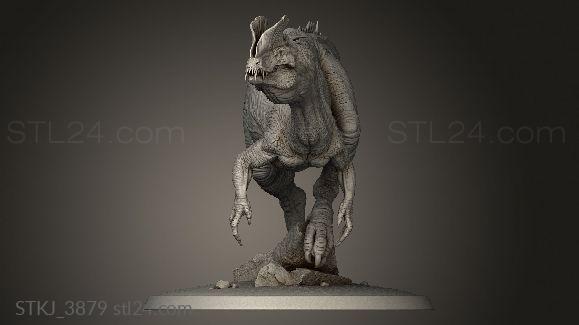 Animal figurines (Dilophosaurus Lord The wild, STKJ_3879) 3D models for cnc