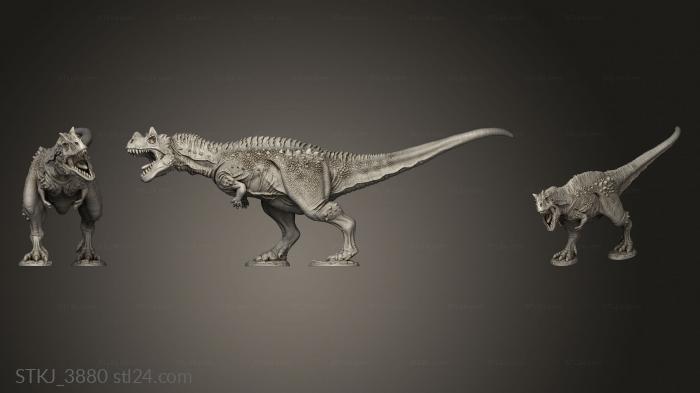 Animal figurines (Dino, STKJ_3880) 3D models for cnc